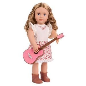 Our generation Kelsie 18 inch doll country Singer with pink guitar, new